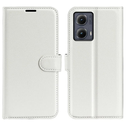 For Motorola Edge (2024) 5G Wallet Case Litchi Texture Leather Phone Cover