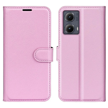 For Motorola Edge (2024) 5G Wallet Case Litchi Texture Leather Phone Cover