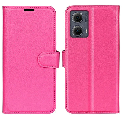 For Motorola Edge (2024) 5G Wallet Case Litchi Texture Leather Phone Cover