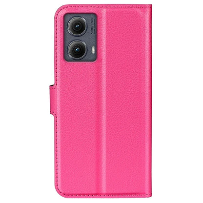 For Motorola Edge (2024) 5G Wallet Case Litchi Texture Leather Phone Cover