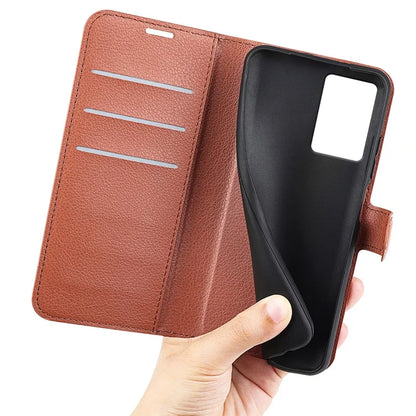 For Motorola Edge (2024) 5G Wallet Case Litchi Texture Leather Phone Cover