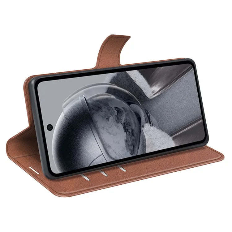 For HMD Pulse / Pulse+ / Pulse Pro Case Calf Texture Leather Stand Phone Cover