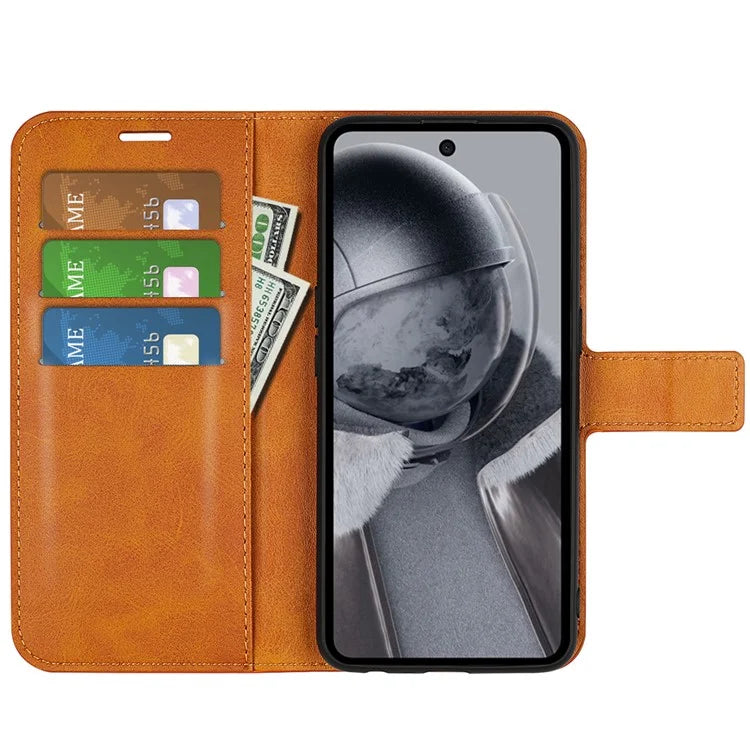 For HMD Pulse / Pulse+ / Pulse Pro Case Calf Texture Leather Stand Phone Cover