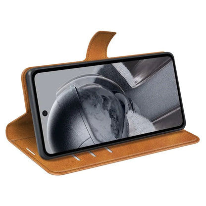 For HMD Pulse / Pulse+ / Pulse Pro Case Calf Texture Leather Stand Phone Cover