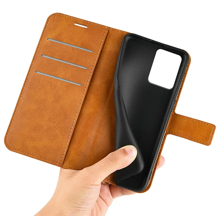 For HMD Pulse / Pulse+ / Pulse Pro Case Calf Texture Leather Stand Phone Cover