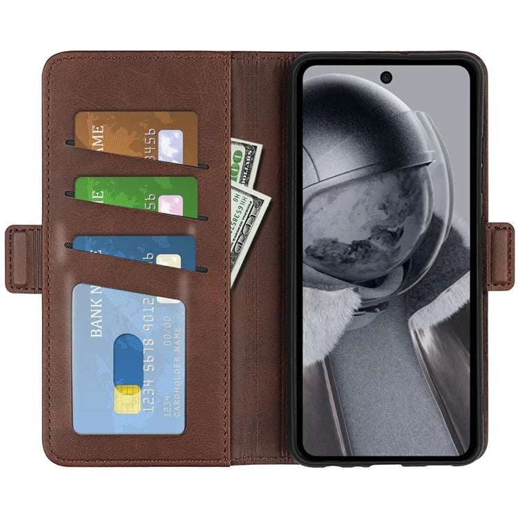 For HMD Pulse / Pulse+ / Pulse Pro Wallet Case Calf Texture Leather Stand Phone Cover