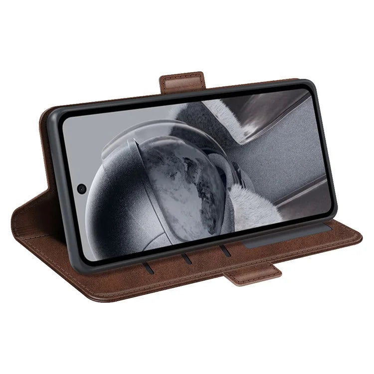 For HMD Pulse / Pulse+ / Pulse Pro Wallet Case Calf Texture Leather Stand Phone Cover