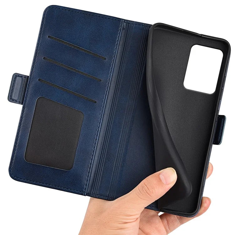 For HMD Pulse / Pulse+ / Pulse Pro Wallet Case Calf Texture Leather Stand Phone Cover