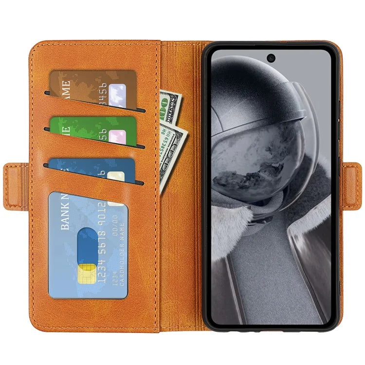 For HMD Pulse / Pulse+ / Pulse Pro Wallet Case Calf Texture Leather Stand Phone Cover