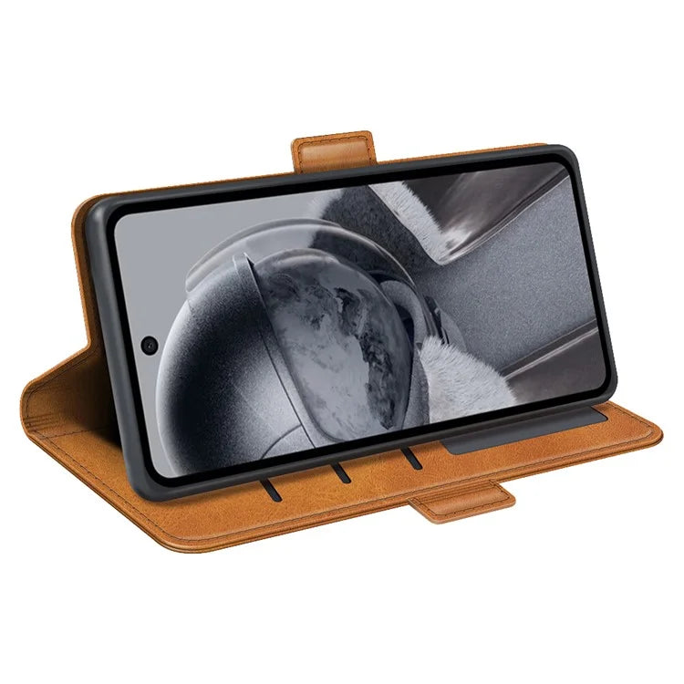 For HMD Pulse / Pulse+ / Pulse Pro Wallet Case Calf Texture Leather Stand Phone Cover