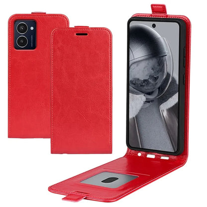 For HMD Pulse / Pulse+ / Pulse Pro Case Vertical Flip Leather Phone Cover with Card Slots