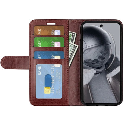 For HMD Pulse / Pulse+ / Pulse Pro Wallet Case Crazy Horse Texture Leather Stand Phone Cover