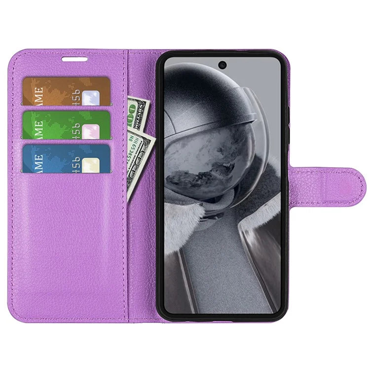 For HMD Pulse / Pulse+ / Pulse Pro Case Litchi Texture Leather Wallet Phone Cover