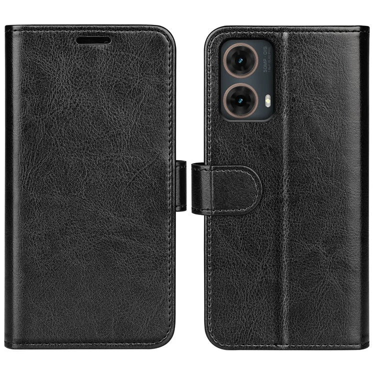 For Motorola Moto G85 5G / S50 Neo 5G Stand Case Crazy Horse Texture Leather Wallet Phone Cover