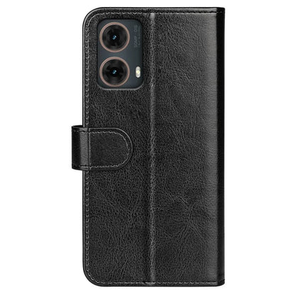 For Motorola Moto G85 5G / S50 Neo 5G Stand Case Crazy Horse Texture Leather Wallet Phone Cover