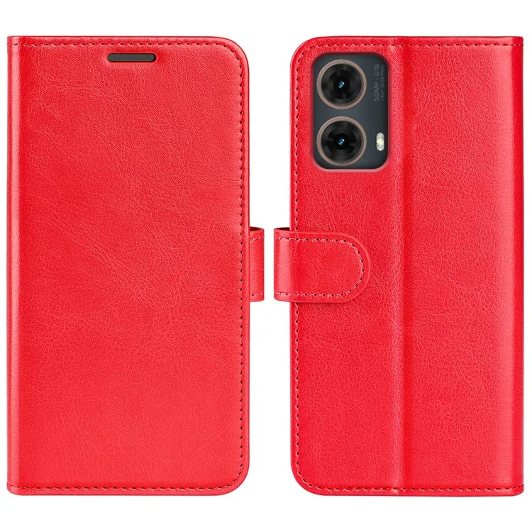For Motorola Moto G85 5G / S50 Neo 5G Stand Case Crazy Horse Texture Leather Wallet Phone Cover