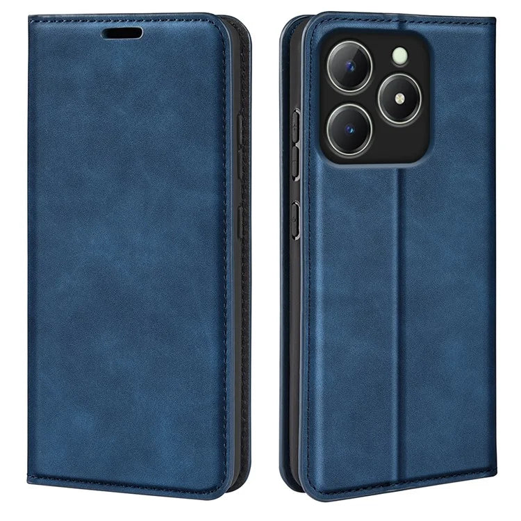 For Realme C63 4G Protective Case Skin-Touch Leather Wallet Phone Cover