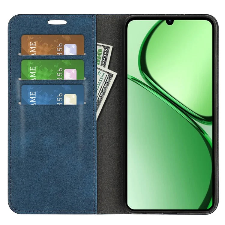 For Realme C63 4G Protective Case Skin-Touch Leather Wallet Phone Cover