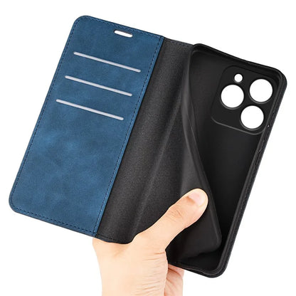 For Realme C63 4G Protective Case Skin-Touch Leather Wallet Phone Cover