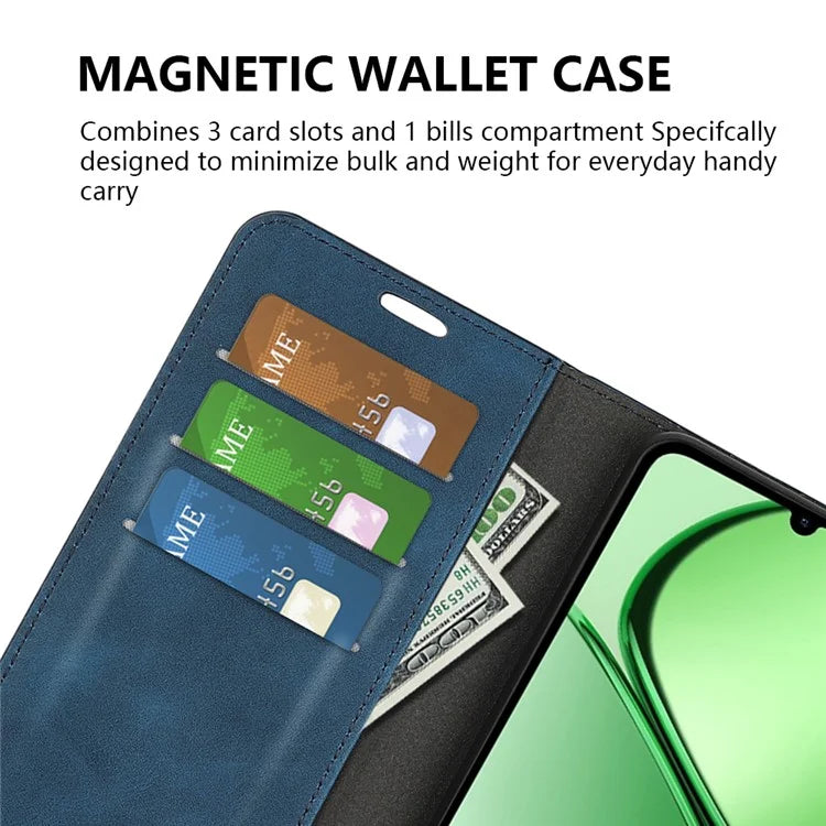 For Realme C63 4G Protective Case Skin-Touch Leather Wallet Phone Cover