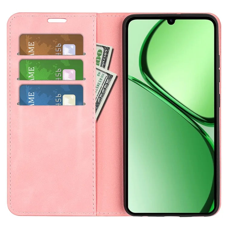 For Realme C63 4G Protective Case Skin-Touch Leather Wallet Phone Cover
