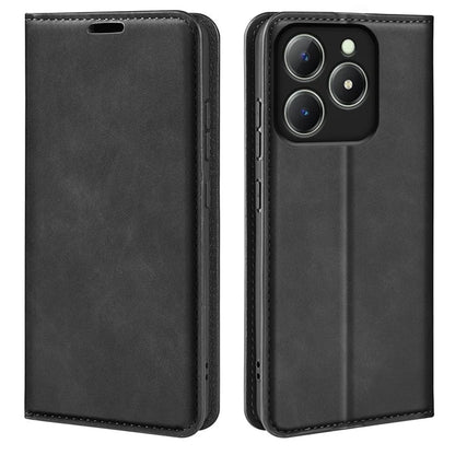 For Realme C63 4G Protective Case Skin-Touch Leather Wallet Phone Cover