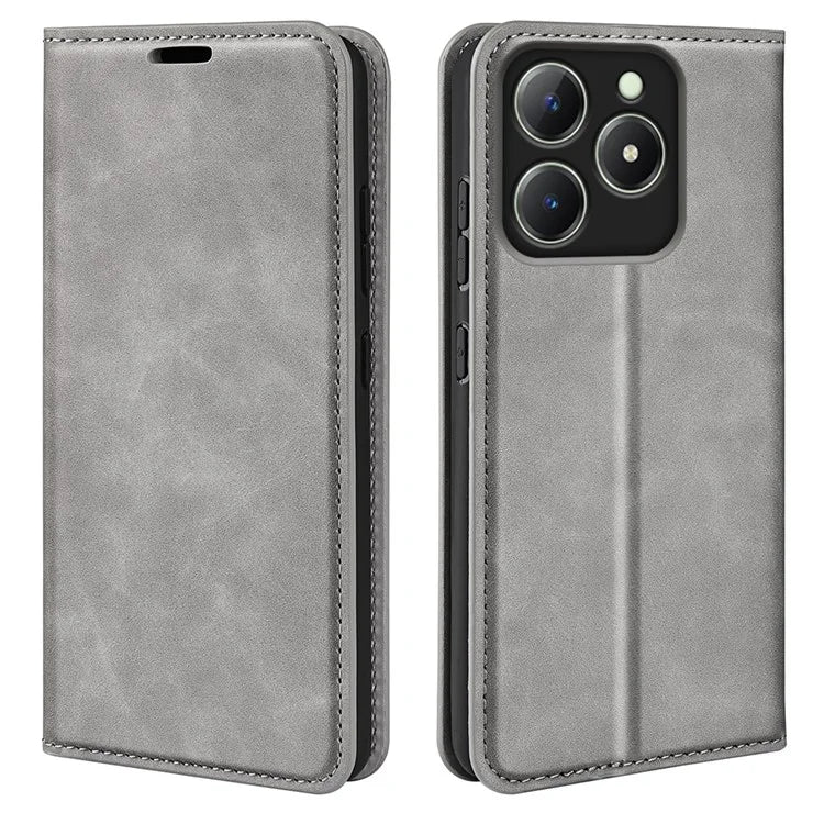 For Realme C63 4G Protective Case Skin-Touch Leather Wallet Phone Cover