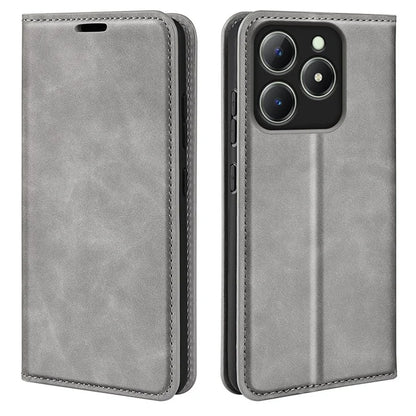 For Realme C63 4G Protective Case Skin-Touch Leather Wallet Phone Cover