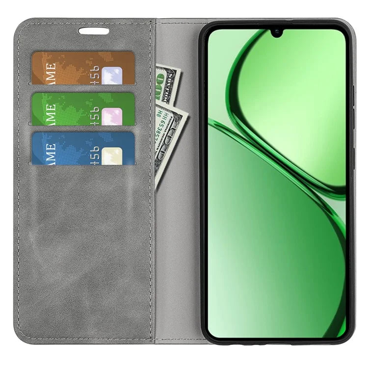 For Realme C63 4G Protective Case Skin-Touch Leather Wallet Phone Cover
