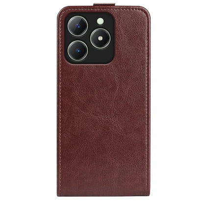 For Realme C63 4G Shockproof Case Vertical Flip Card Slots Leather Phone Cover