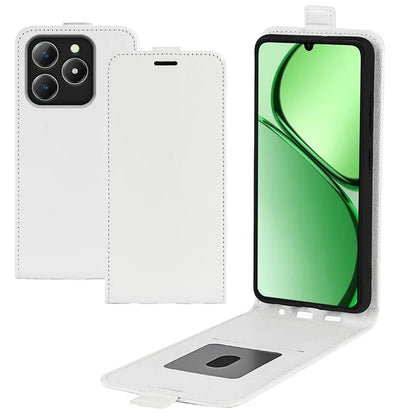 For Realme C63 4G Shockproof Case Vertical Flip Card Slots Leather Phone Cover