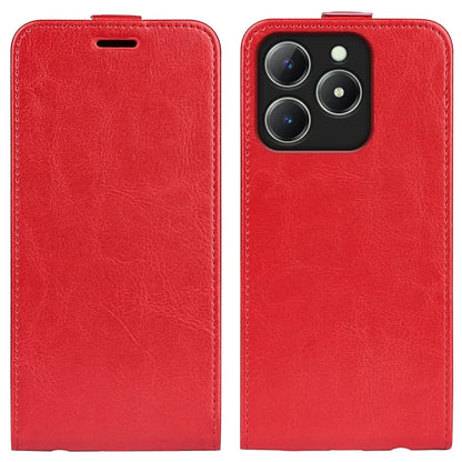 For Realme C63 4G Shockproof Case Vertical Flip Card Slots Leather Phone Cover