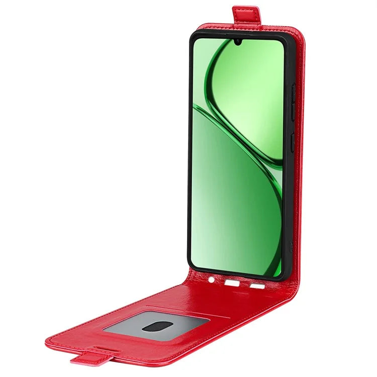 For Realme C63 4G Shockproof Case Vertical Flip Card Slots Leather Phone Cover