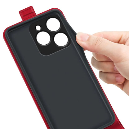 For Realme C63 4G Shockproof Case Vertical Flip Card Slots Leather Phone Cover