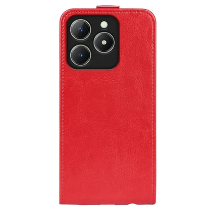 For Realme C63 4G Shockproof Case Vertical Flip Card Slots Leather Phone Cover
