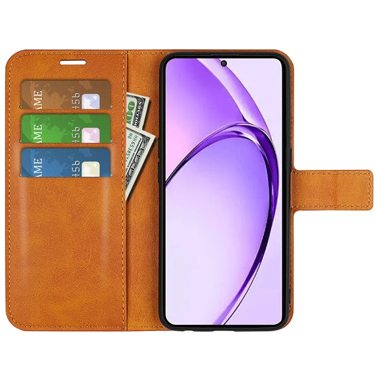 For Oppo A3 Pro (Global) 5G Case Calf Texture Scratch-Proof Leather Stand Phone Cover