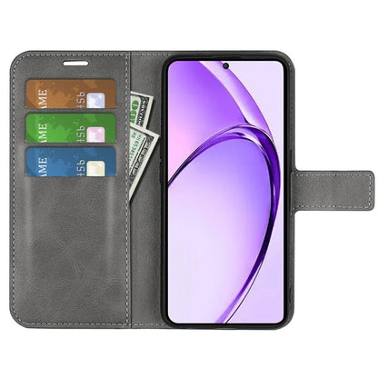 For Oppo A3 Pro (Global) 5G Case Calf Texture Scratch-Proof Leather Stand Phone Cover