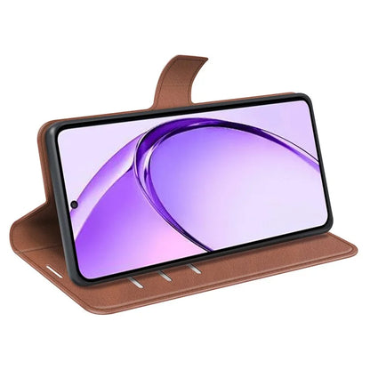 For Oppo A3 Pro (Global) 5G Case Calf Texture Scratch-Proof Leather Stand Phone Cover
