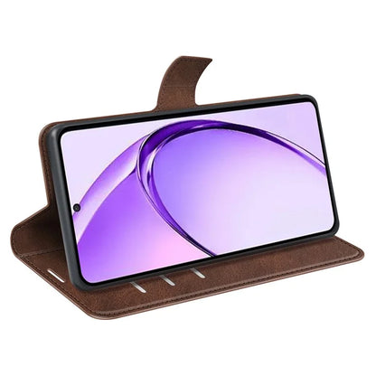 For Oppo A3 Pro (Global) 5G Case Calf Texture Scratch-Proof Leather Stand Phone Cover