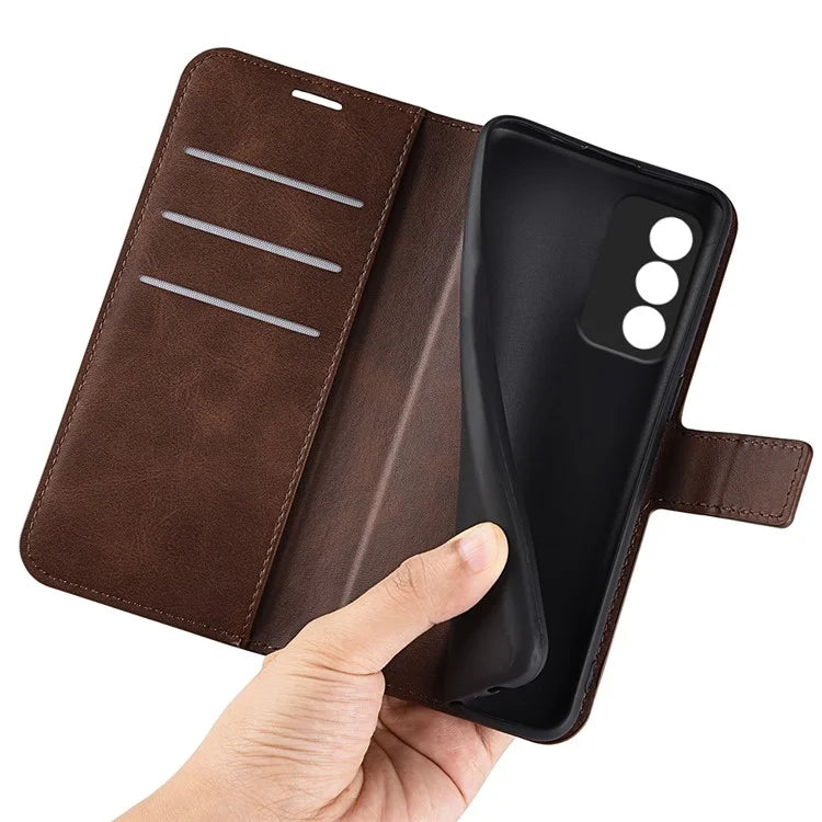 For Oppo A3 Pro (Global) 5G Case Calf Texture Scratch-Proof Leather Stand Phone Cover