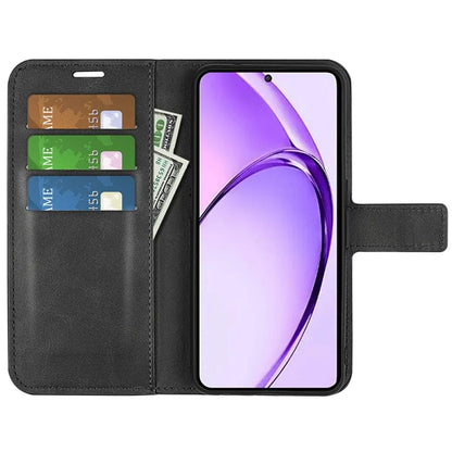 For Oppo A3 Pro (Global) 5G Case Calf Texture Scratch-Proof Leather Stand Phone Cover