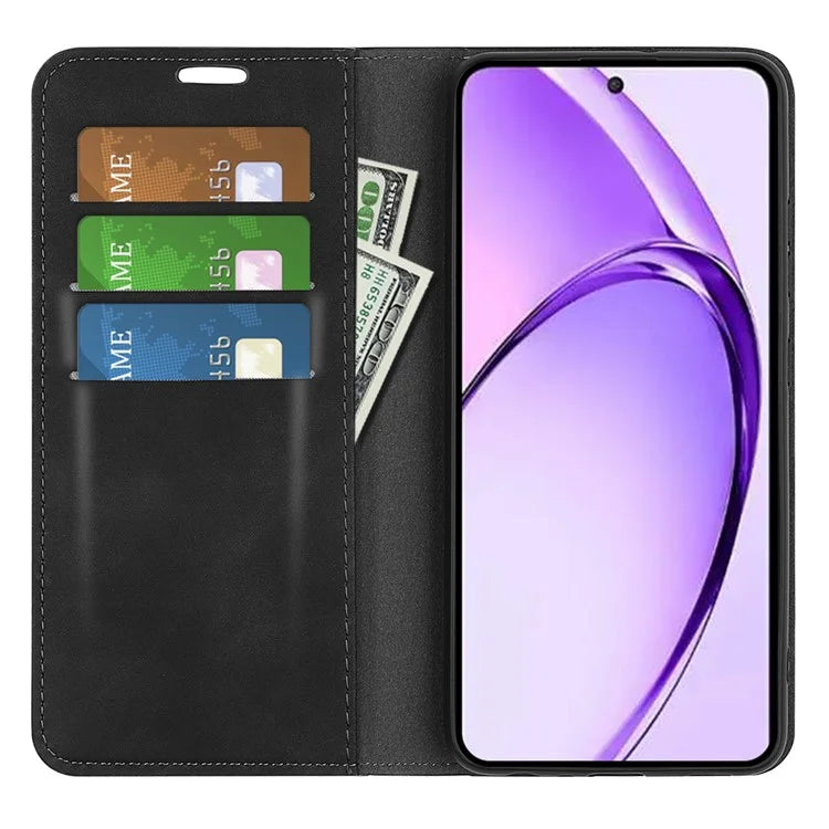 For Oppo A3 Pro (Global) 5G / A3 Pro (India) 5G / K12x 5G (India) / A80 5G Case Drop-Proof Skin-Touch Leather Wallet Phone Cover