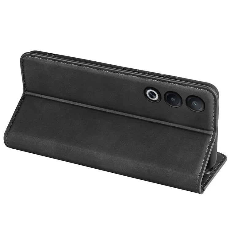 For Oppo A3 Pro (Global) 5G / A3 Pro (India) 5G / K12x 5G (India) / A80 5G Case Drop-Proof Skin-Touch Leather Wallet Phone Cover