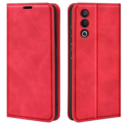 For Oppo A3 Pro (Global) 5G / A3 Pro (India) 5G / K12x 5G (India) / A80 5G Case Drop-Proof Skin-Touch Leather Wallet Phone Cover