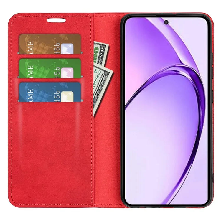 For Oppo A3 Pro (Global) 5G / A3 Pro (India) 5G / K12x 5G (India) / A80 5G Case Drop-Proof Skin-Touch Leather Wallet Phone Cover
