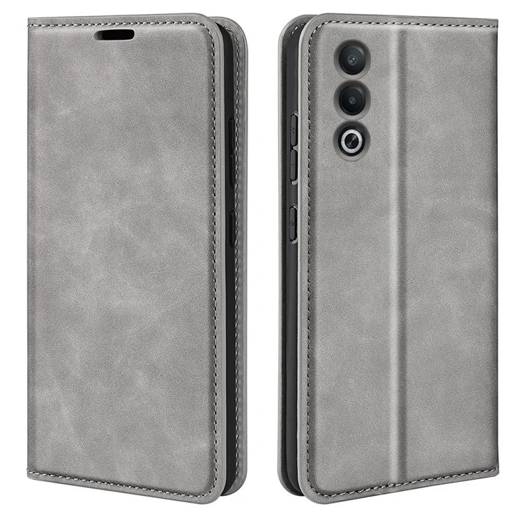 For Oppo A3 Pro (Global) 5G / A3 Pro (India) 5G / K12x 5G (India) / A80 5G Case Drop-Proof Skin-Touch Leather Wallet Phone Cover