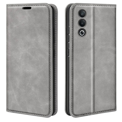 For Oppo A3 Pro (Global) 5G / A3 Pro (India) 5G / K12x 5G (India) / A80 5G Case Drop-Proof Skin-Touch Leather Wallet Phone Cover