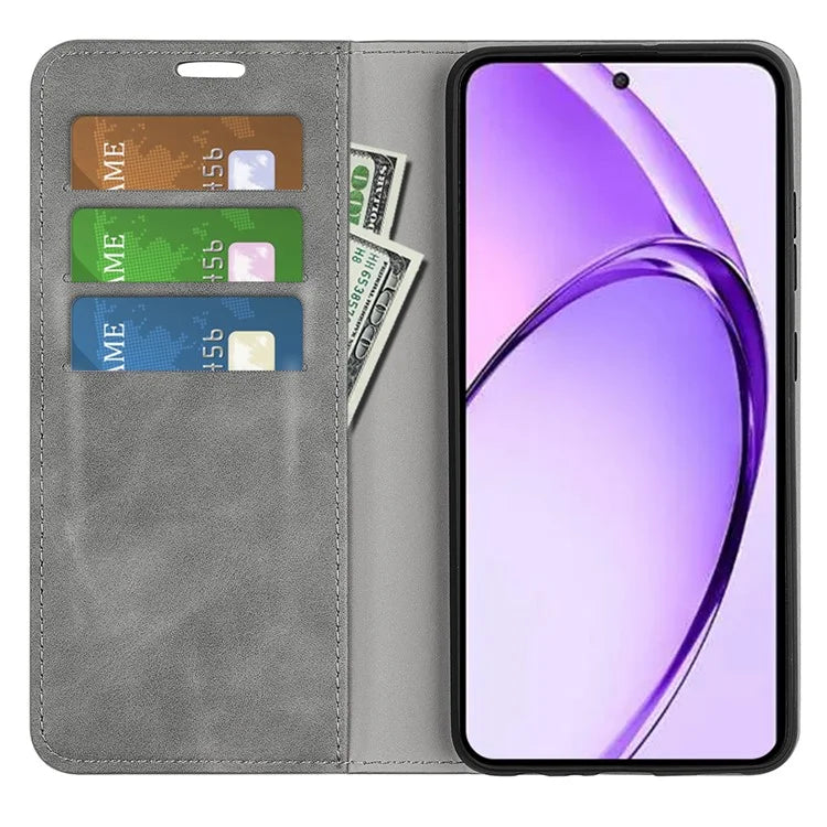 For Oppo A3 Pro (Global) 5G / A3 Pro (India) 5G / K12x 5G (India) / A80 5G Case Drop-Proof Skin-Touch Leather Wallet Phone Cover