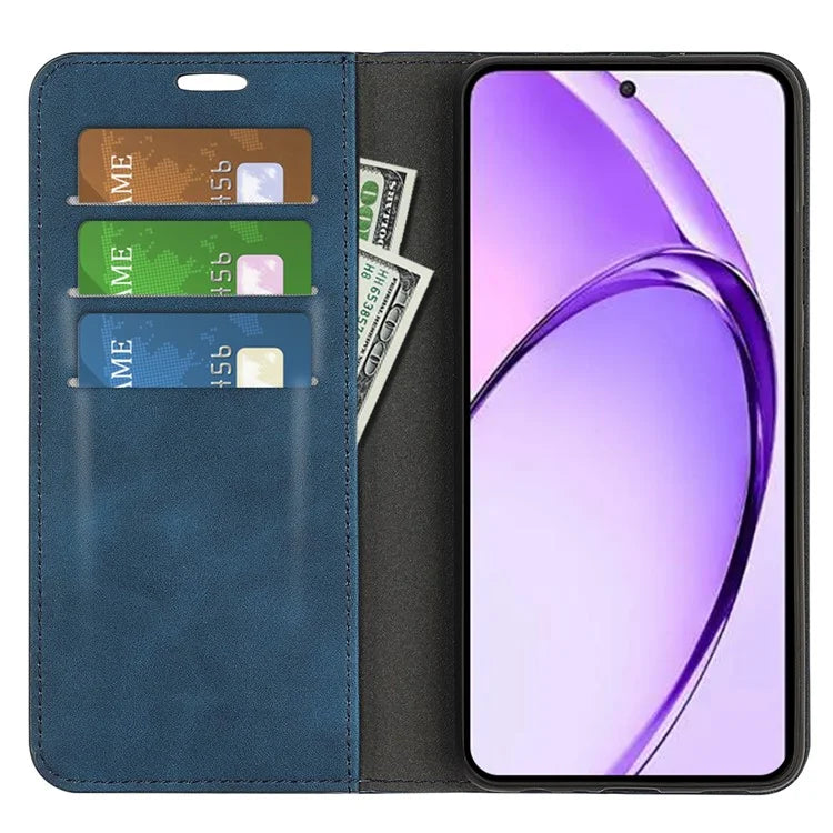 For Oppo A3 Pro (Global) 5G / A3 Pro (India) 5G / K12x 5G (India) / A80 5G Case Drop-Proof Skin-Touch Leather Wallet Phone Cover