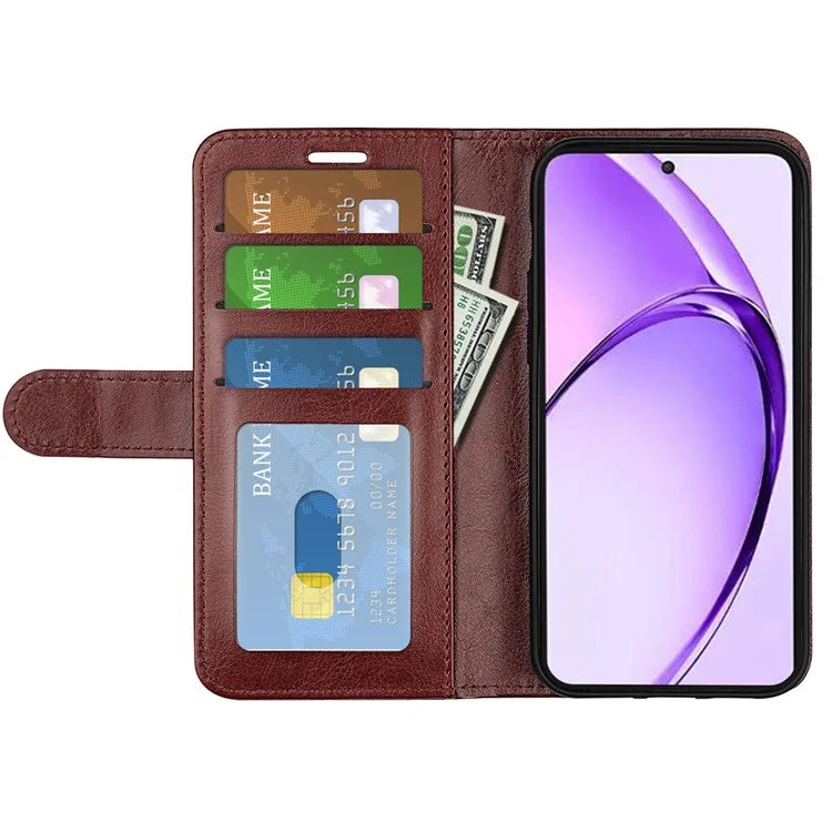 For Oppo A3 Pro (Global) 5G / A3 Pro (India) 5G / K12x 5G (India) / A80 5G Case Crazy Horse Texture Leather Stand Wallet Phone Cover